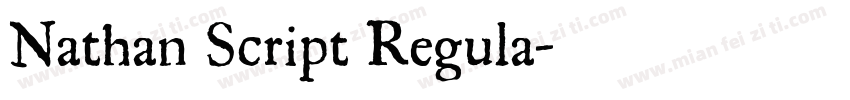 Nathan Script Regula字体转换